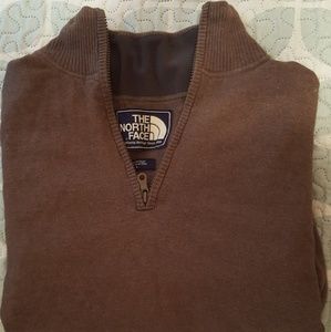 The North Face Mens Lg pullover 3/4 zip up sweater